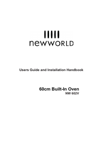 Bruksanvisning New World NW602V Ugn