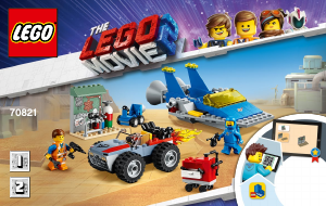 Handleiding Lego set 70821 Movie Emmets en Benny's bouw- en reparatiewerkplaats