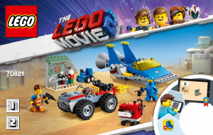 Manual Lego set 70821 Movie Emmet and Bennys Build and Fix workshop