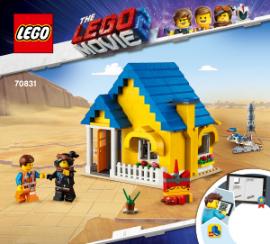 Manual Lego set 70831 Movie A casa de sonho do Emmet - Foguetão de resgate