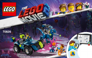 Bruksanvisning Lego set 70826 Movie Rex Rex-treme offroader!