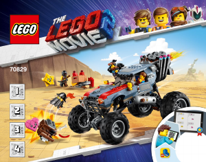 Manual Lego set 70829 Movie O buggy de fuga de Emmet e Lucy!