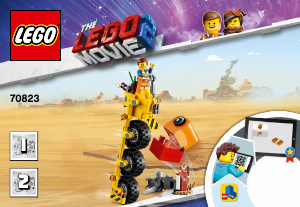 Bruksanvisning Lego set 70823 Movie Emmets trehjuling!