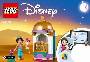 Bruksanvisning Lego set 41158 Disney Princess Sjasmins vesle tårn