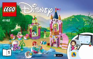 Návod Lego set 41162 Disney Princess Ariel, Aurora, Tiana a ich kráľovská oslava