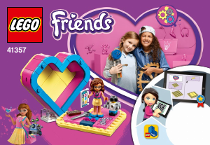 Käyttöohje Lego set 41357 Friends Olivian sydänlaatikko