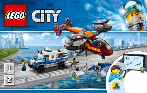 Manual de uso Lego set 60209 City Policía Aérea - Robo del diamante