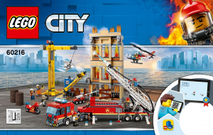 Használati útmutató Lego set 60216 City Belvárosi tűzoltóság