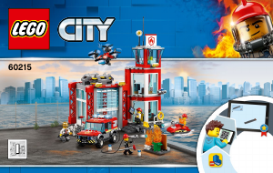 Manual Lego set 60215 City Quartel dos bombeiros