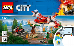 Vadovas Lego set 60217 City Ugniagesių lėktuvas