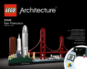 Руководство ЛЕГО set 21043 Architecture Сан-Франциско