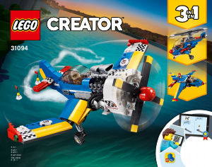 Manuál Lego set 31094 Creator Závodní letadlo