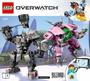 Mode d’emploi Lego set 75973 Overwatch D.va et Reinhardt