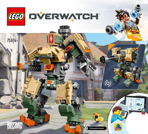 Kullanım kılavuzu Lego set 75974 Overwatch Bastion
