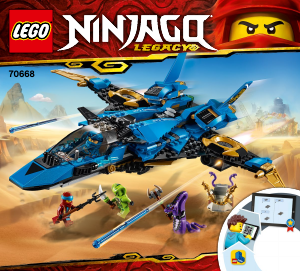 Használati útmutató Lego set 70668 Ninjago Jay viharharcosa