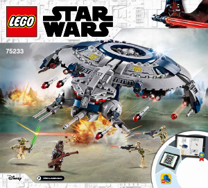 Bruksanvisning Lego set 75233 Star Wars Droid Gunship