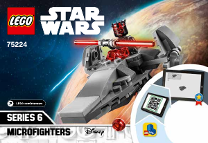 Manual de uso Lego set 75224 Star Wars Microfighter - Infiltrador Sith