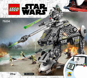 Käyttöohje Lego set 75234 Star Wars AT-AP-talsija