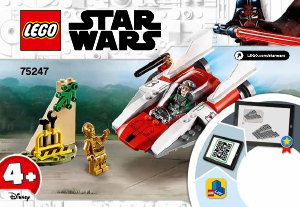 Bruksanvisning Lego set 75247 Star Wars Rebel A-Wing Starfighter