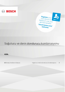 Kullanım kılavuzu Bosch KDN28NW20N Donduruculu buzdolabı
