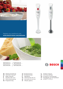 Kullanım kılavuzu Bosch MSM26500 El blenderi