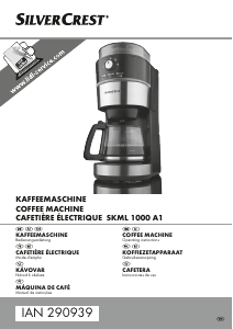 Manual SilverCrest IAN 290939 Máquina de café