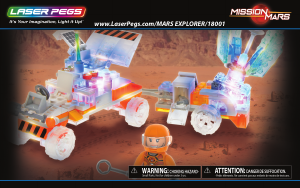Handleiding Laser Pegs set 18001 Mission Mars Mars explorer
