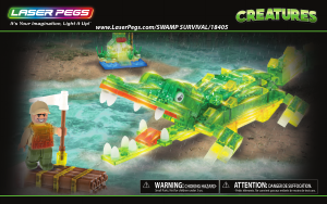 Handleiding Laser Pegs set 18405 Creatures Moerassurvival