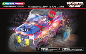 Handleiding Laser Pegs set 18204 Monster Rally The beast