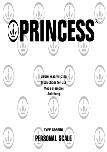 Handleiding Princess 692956 Personal Weegschaal