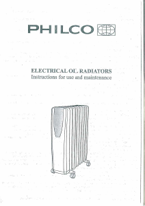 Manual Philco PH0920FD3G Heater