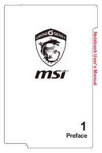 Bruksanvisning MSI GT72 6QE Dominator Pro G Bärbar dator