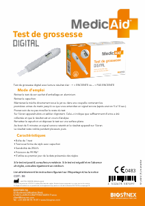 Mode d’emploi MedicAid Digital Test de grossesse