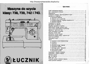 Instrukcja Łucznik 739 Maszyna do szycia