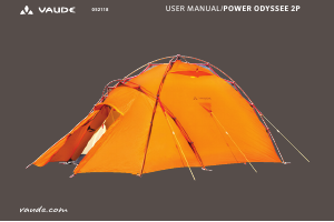 Manual de uso Vaude Power Odyssee 2P Carpa de campaña