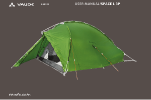 Mode d’emploi Vaude Space L 3P Tente