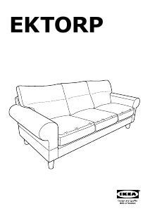 Vadovas IKEA EKTORP (218x88x88) Sofa