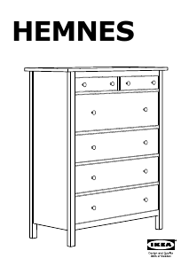 Bedienungsanleitung IKEA HEMNES (108x131) Kommode