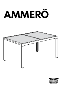 Руководство IKEA AMMERO Обеденный стол