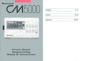 Manual Honeywell CM5000 Thermostat