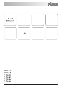 Mode d’emploi Faure FHT6132N Hotte aspirante