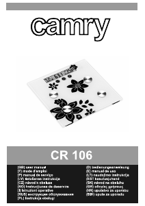 Руководство Camry CR 106 Весы