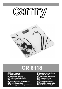 Manuál Camry CR 8118 Váhy