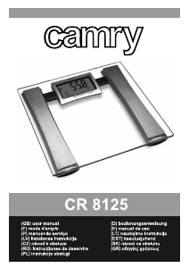 Manual Camry CR 8125 Cântar