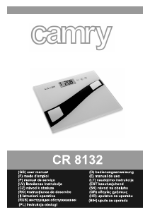 Manuale Camry CR 8132 Bilancia