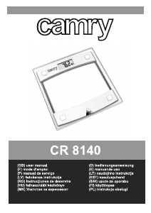 Manual Camry CR 8140 Balança
