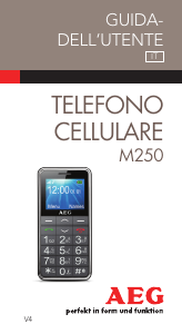 Manuale AEG M250 Telefono cellulare