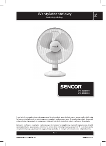Instrukcja Sencor SFE 3020WH Wentylator