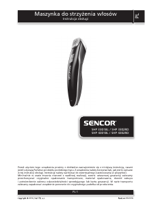 Instrukcja Sencor SHP 3301BL Strzyżarka do włosów