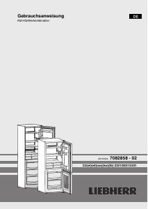 Bedienungsanleitung Liebherr CUfb 2831 Kühl-gefrierkombination